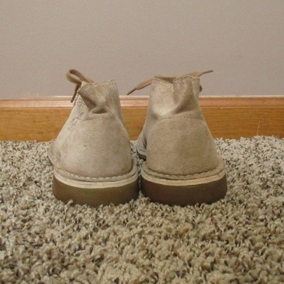 Bata Safari Chukka Boots‎ Suede Leather Men's 5 Tan Lace Up - Picture 4 of 16